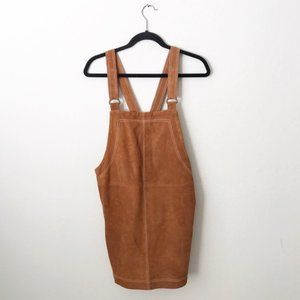 Free People Suede Leather Over Jumper Size Small